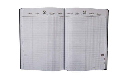Ece Anadolu 17x25 cm Günlük Çizgili Ticari Ajanda 2023 Siyah - 3