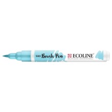 Ecoline Brush Pen Fırça Uçlu Marker Kalem Pastel Blue 580 - Ecoline