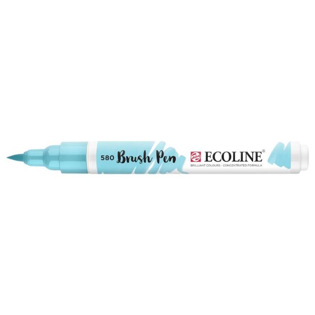 Ecoline Brush Pen Fırça Uçlu Marker Kalem Pastel Blue 580 - 1