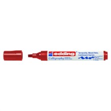 Edding 1455 Esnek Uç Kaligrafi Kalemi 1-5 mm Koyu Kırmızı - Edding