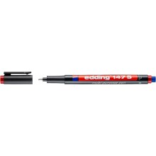 Edding 147S Çok Amaçlı Asetat Kalemi 0,3 mm Kırmızı - Edding