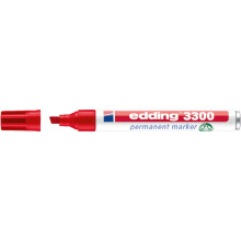 Edding 3300 Yan Kesik Uçlu Permanent Marker Kalem 1-5 mm Kırmızı - 1