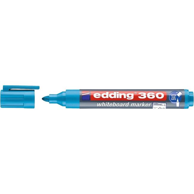 Edding 360 Beyaz Tahta Kalemi 1,5 - 3 mm Açık Mavi - 1