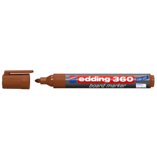 Edding 360 Beyaz Tahta Kalemi 1,5 - 3 mm Kahverengi - 1