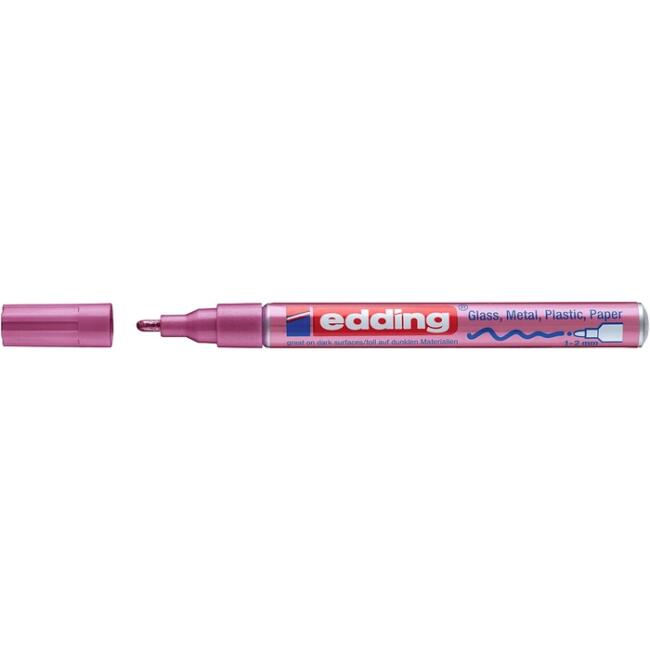 Edding 751 Hobi Sanat Kalemi 1-2 mm Metalik Pembe - 1