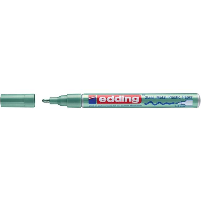 Edding 751 Hobi Sanat Kalemi 1-2 mm Metalik Yeşil - 1