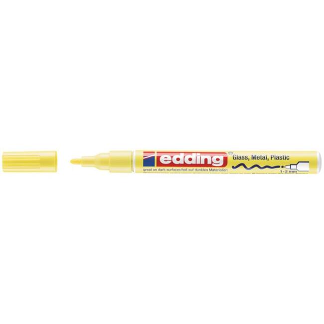Edding 751 Hobi Sanat Kalemi 1-2 mm Pastel Sarı - 1