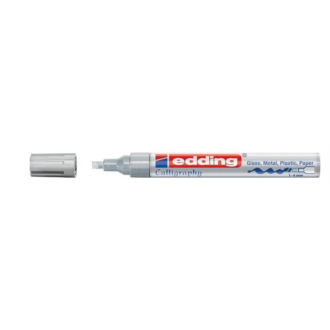 Edding 755 Kaligrafi Kalemi 1-4 mm Gümüş - 1