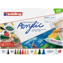 Edding Creative Akrilik Kalem Seti 12’li N1299 - Edding