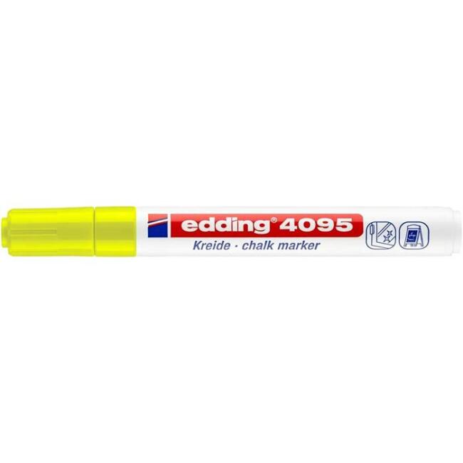 Edding 4095 Cam Kalemi Neon Sarı 2-3 mm - 1