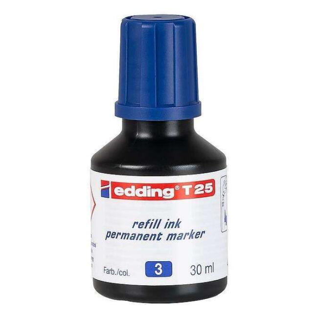 Edding T25 Permanent Mürekkep 30ml Mavi - 1