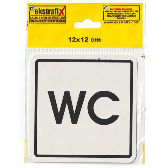 Ekstrafix WC Etiketi 12x12 cm N:251 - 1