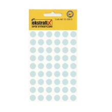 Ekstrafix Yuvarlak Etiket 10 mm Beyaz - EKSTRAFİX