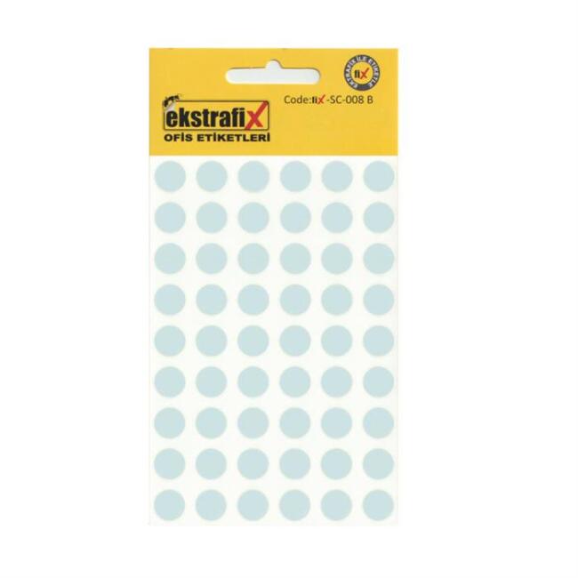 Ekstrafix Yuvarlak Etiket 10 mm Beyaz - 1