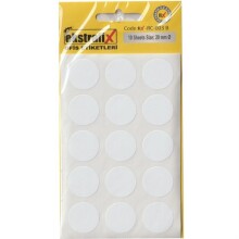 Ekstrafix Yuvarlak Ofis Etiketi 20 mm 10 Sayfa - EKSTRAFİX