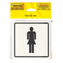 Ektrafix Kadın WC Etiket 12x12 cm N:208 - EKSTRAFİX