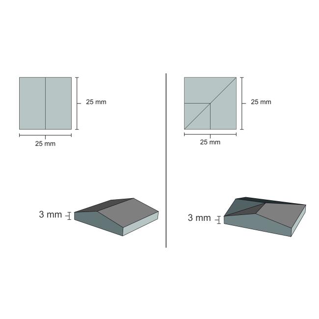 Eshel Maket 1:10 Ölçek Doğal Taş Cephe Duvar Üstü ve Köşe Taşı Gri 24’lü - 2