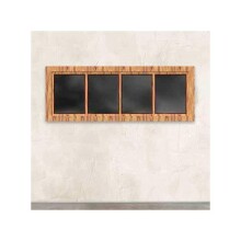 Eshel Maket: Dikdörtgen Q Pencere - 4 Çerçeveli 1:100 3 adet (Uzunluk 52mm + Yükseklik 19mm) - ESHEL