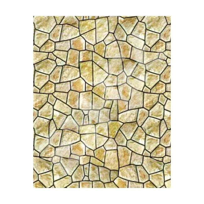 Eshel Maket 1:100 Ölçek Yeşil Moloz Taş Desenli Karton Duvar - 1