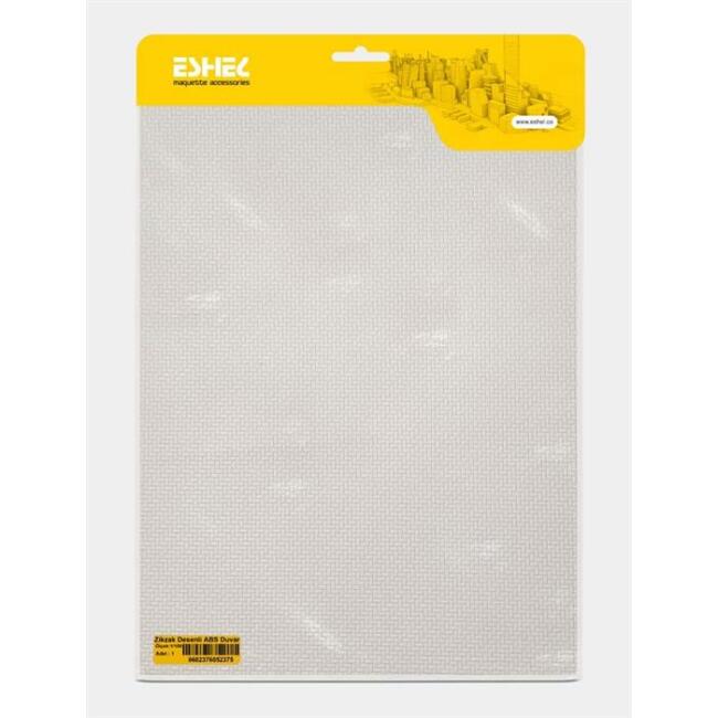 Eshel Maket 1:100 Ölçek Zikzak Desenli ABS Duvar A4 - 1