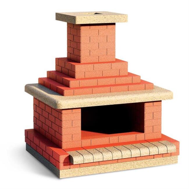 Eshel Maket 1:12 Ölçek Taş Barbekü Maketi - 1