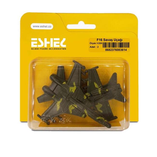 Eshel Maket 1:200 Ölçek F16 Savaş Uçağı 2 adet - 1