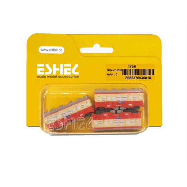 Eshel Maket 1:200 Ölçek Tren 3’lü - 1