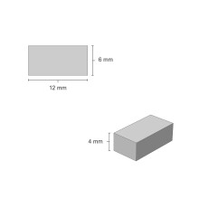 Eshel Maket 1:24 Ölçek Pres Tuğla Gri + Harç 100 Adet 14x7x6 mm - 3