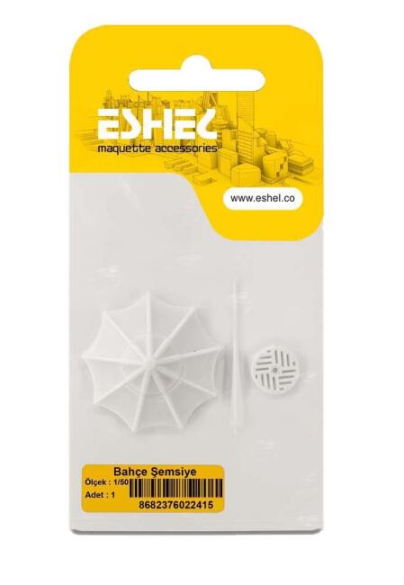 Eshel Maket 1:50 Ölçek Bahçe Şemsiye N:8682376022415 - 2