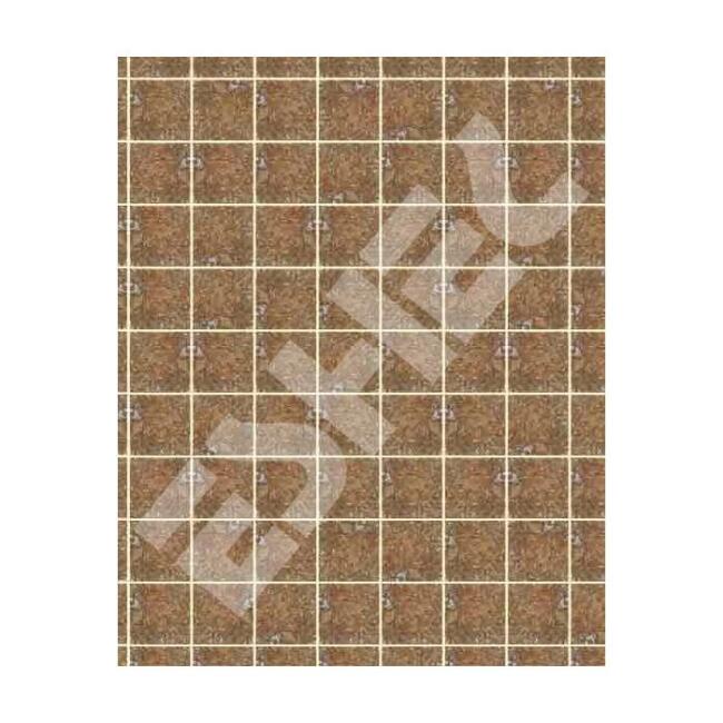 Eshel Maket 1:50 Ölçek Kahve Kare Karton Taş Fayans - 1