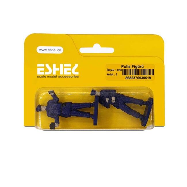 Eshel Maket 1:50 Ölçek Polis Figürü 2 Adet - 1