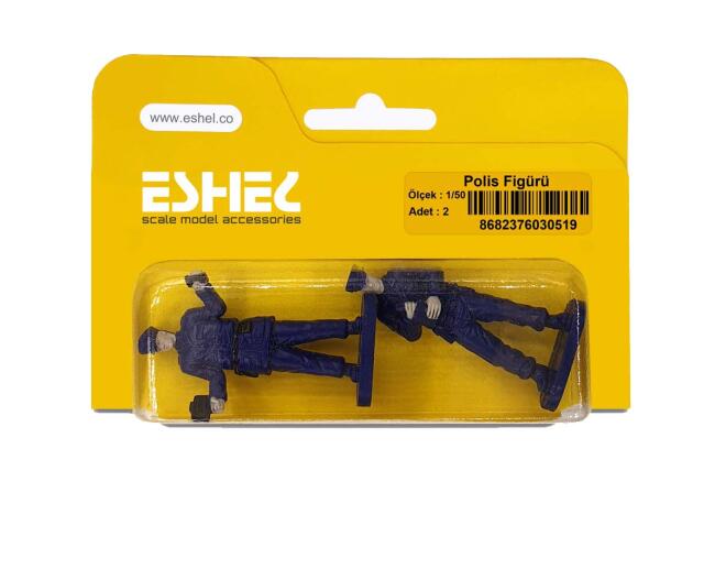 Eshel Maket 1:50 Ölçek Polis Figürü 2 Adet - 2