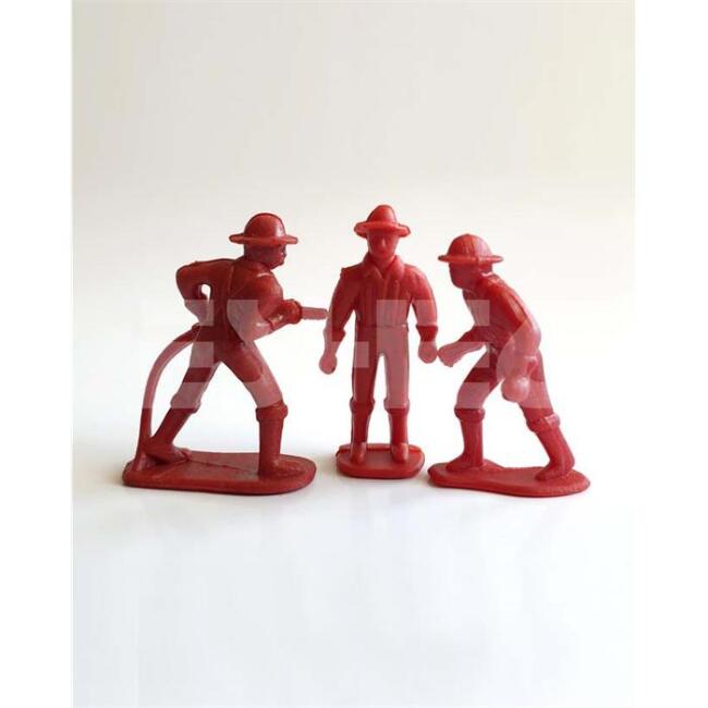 Eshel Maket 1:50 Ölçek Tek Renk İtfaiyeci Figürü 3 Adet - 1