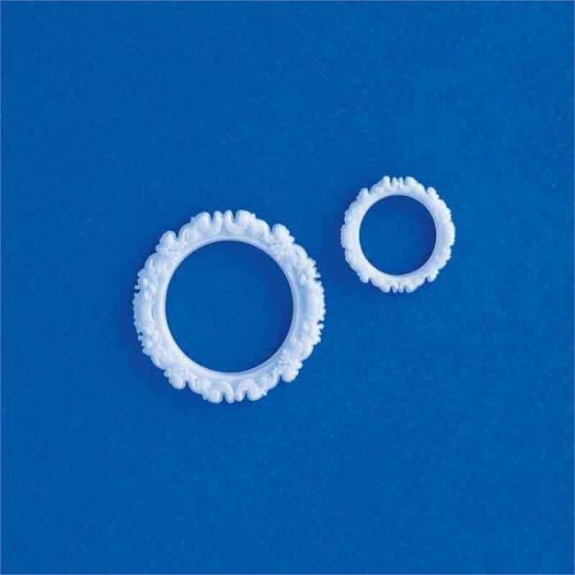 Eshel Maket 1:50 Ölçek Yuvarlak Resim Çerçevesi 2 Adet - 1