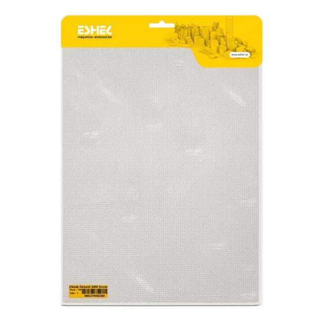 Eshel Maket 1:50 Ölçek Zikzak Desenli ABS Duvar A4 - 1