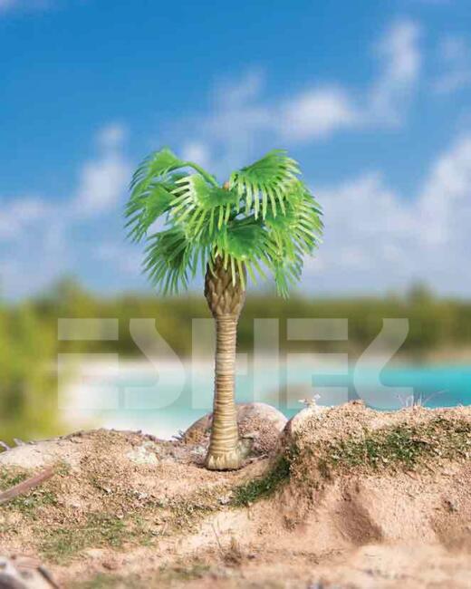 Eshel Maket Ağaç Kısa Palmiye 6 cm 2'li - 1