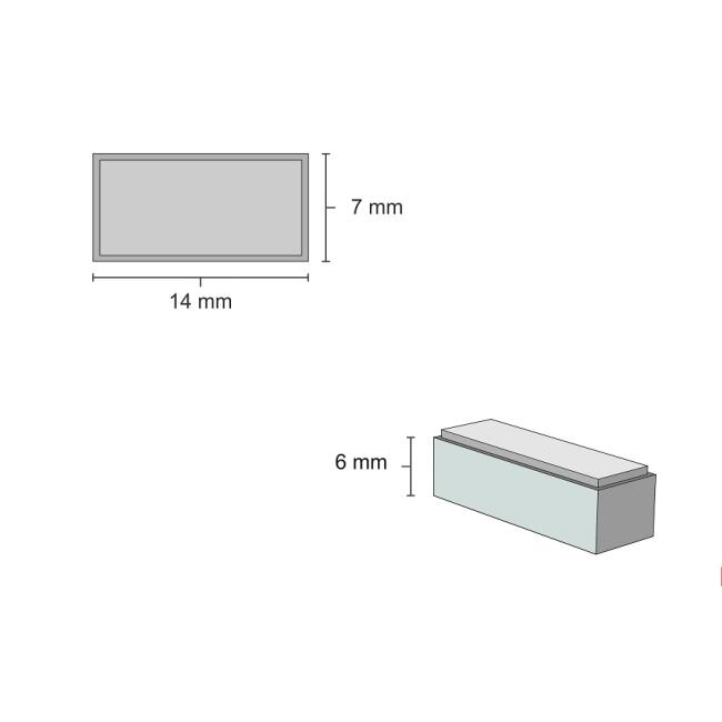 Eshel Maket Çizgili Cephe Tuğlası Gri + Harç 1:24 500 Adet - 3