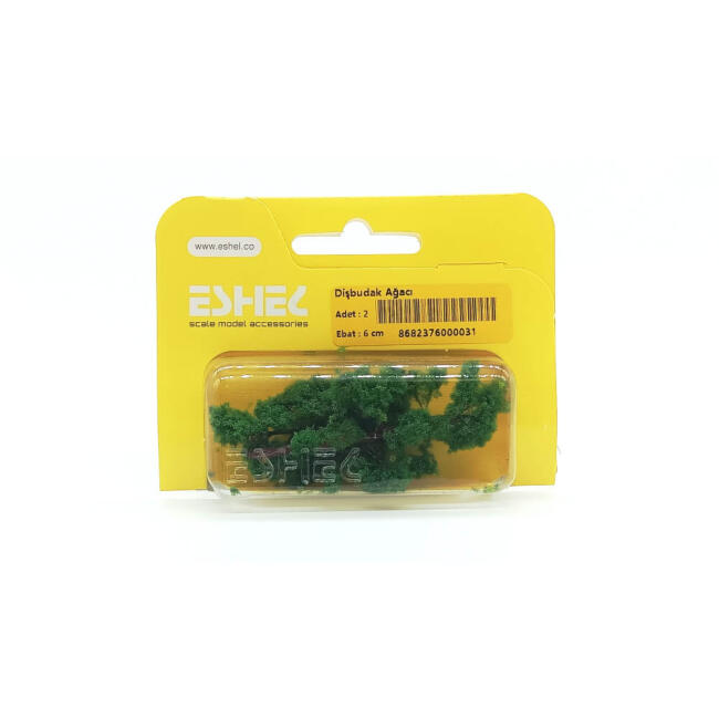 Eshel Maket Dişbudak Ağacı 6 cm 2'li - 1