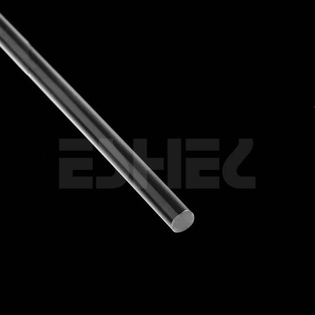 Eshel Maket İçi Dolu Yuvarlak Kristal Kiriş - Akrilik Çıta 4 mm 50 cm 5'li - 1