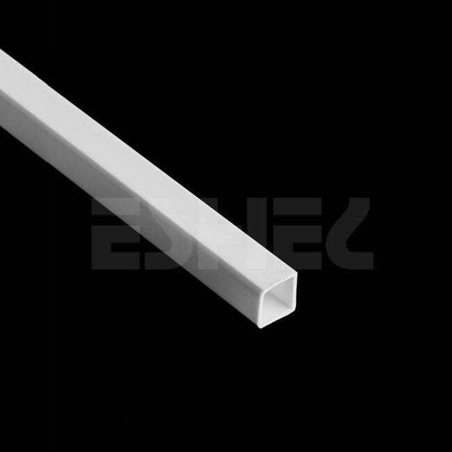 Eshel Maket Kare İçi Oyuk Kiriş - 5 mm Kare Plastik Boru 50 cm 5'li - 1