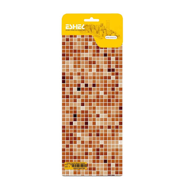 Eshel Maket Kırmızı Karton Banyo Fayansı 1:50 Ölçek 10x25 cm 3 Adet - 1