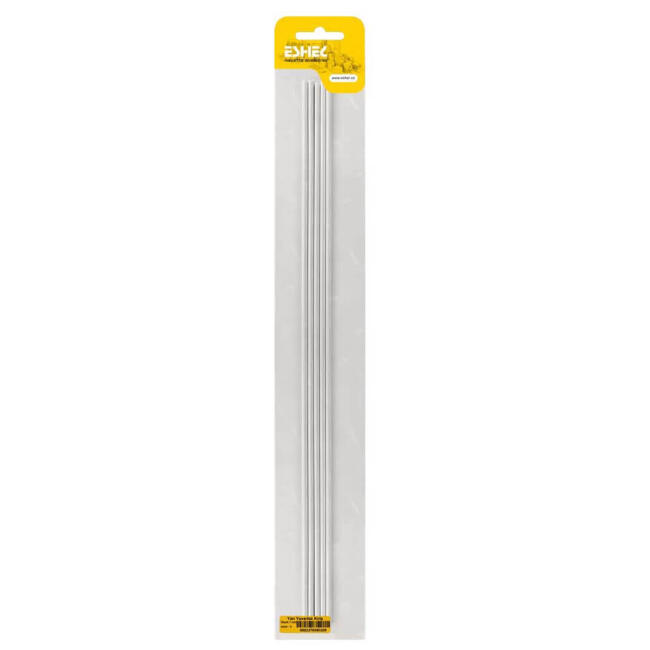 Eshel Maket Yarı Yuvarlak Kiriş - D Profil Plastik Çıta 4 mm 5'li - 2