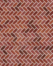 Eshel Maket 1:50 Ölçek Zemin Karton Duvar Kırmızı Zikzak Desenl 9x22 cm - Eshel