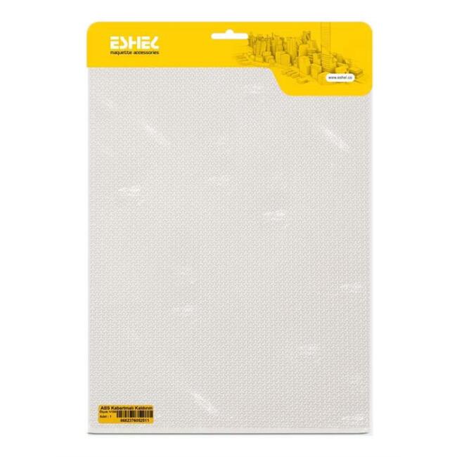 Eshel Maket ABS Kabartmalı Kaldırım A4 1:100 Ölçek - 1