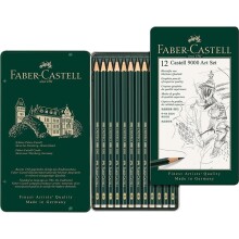 Faber Castell Seri 9000 Dereceli Kurşun Kalem Art Set 12’li 8B-2H - Faber Castell (1)