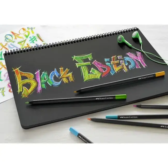 Faber Castell Black Edition Kuruboya Kalem Seti 12li 116412 - 3