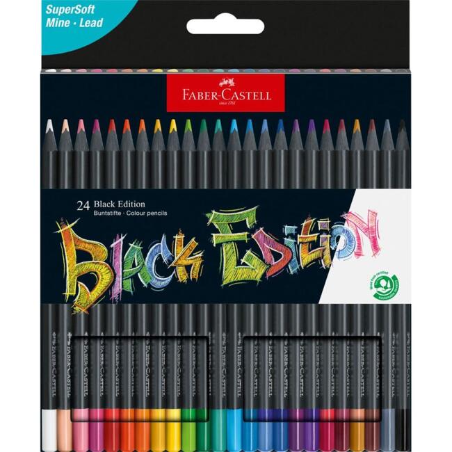 Faber Castell Black Edition Kuruboya Kalem Seti 24'lü 116424 - 1