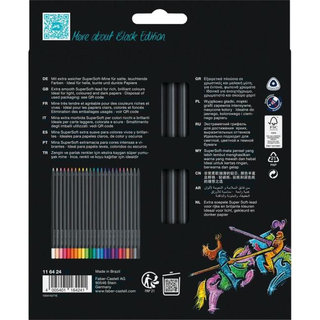 Faber Castell Black Edition Kuruboya Kalem Seti 24'lü 116424 - 2
