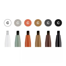 Faber Castell Creative Studio Pitt Artist Pens Kaligrafi Kalemi Seti 6'lı 16 75 06 - Faber Castell (1)