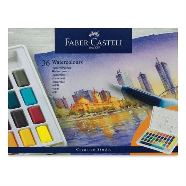 Faber Castell Creative Studio Tablet Sulu Boya 36’lı Set - 1